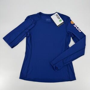 Stio Womens Cobalt Night Blue UPF 50‎ Long Sleeve Sun Shirt Thumbholes Small NEW
